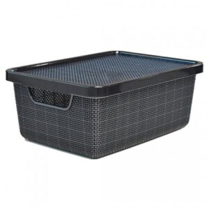 ORGANIZADOR JUTTA COM TAMPA PRETO - 6 LITROS