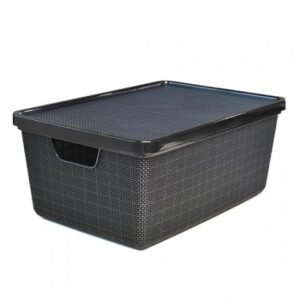 ORGANIZADOR JUTTA COM TAMPA PRETO - 16 LITROS