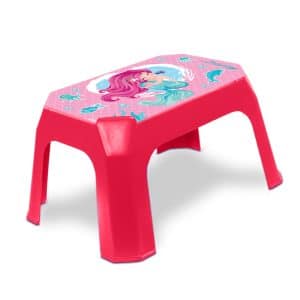BANQUETA INFANTIL ROSA LABEL