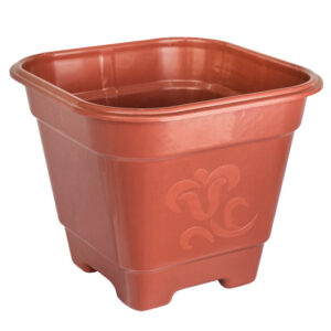VASO QUADRADO GRANDE TERRACOTA