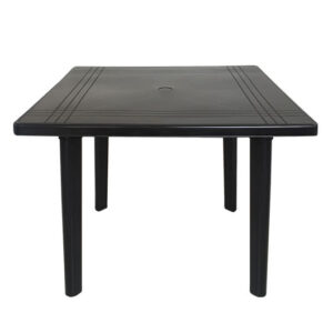 MESA QUADRADA DESMONTÁVEL PRETA