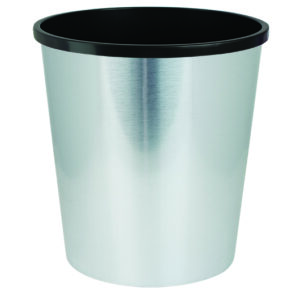 LIXEIRA PARA ESCRITÓRIO | LABEL METALIZADO INOX - 10 LITROS
