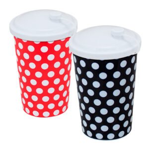 COPO PLÁSTICO COM TAMPA LABEL POÁ - 550ML