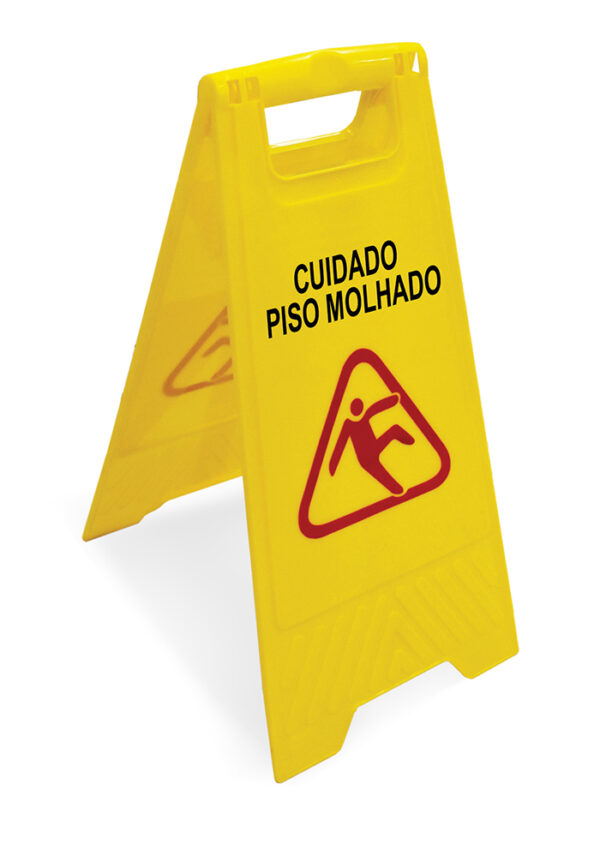 PLACA SINALIZADORA - PISO MOLHADO