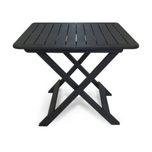 MESA QUADRADA DOBRÁVEL PRETA