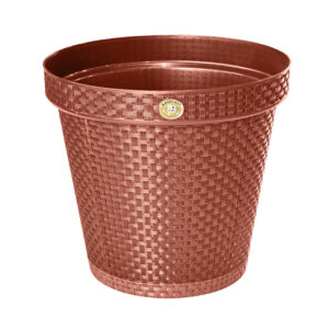 VASO REDONDO RATTAN TERRACOTA - 20 LITROS