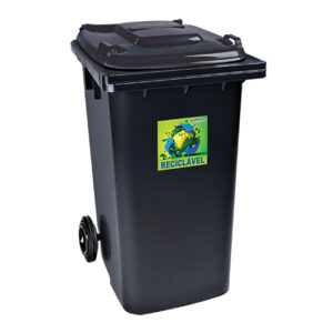 CESTO SELETIVO PRETO - 240 LITROS