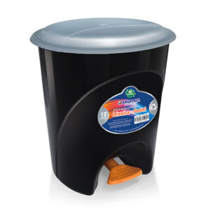 LIXEIRA COM PEDAL - 12 LITROS