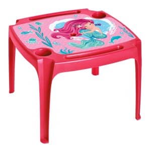 MESA INFANTIL ROSA COM LABEL