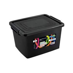 CAIXA ORGANIZADORA PRETA - 10 LITROS