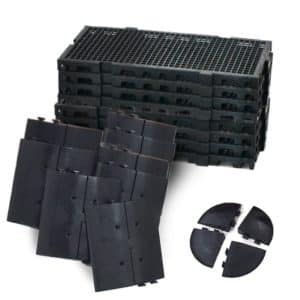 KIT ESTRADO COM RAMPA MODULAR 1,25 X 1,25 MT COM 28 PC