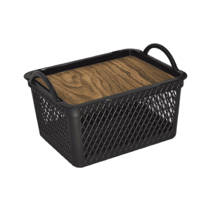 CESTO TELADO TAMPA LABEL MADEIRA 8L