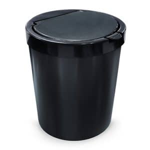 LIXEIRA COM TAMPA CLICK PRETA - 10 LITROS
