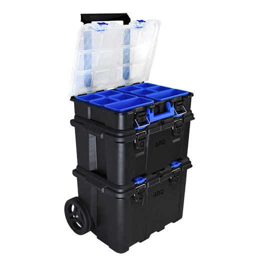 KIT CAIXA DE FERRAMENTAS MODULAR ULTRA BOX C RODAS 3 EM 1 - Imagem 2
