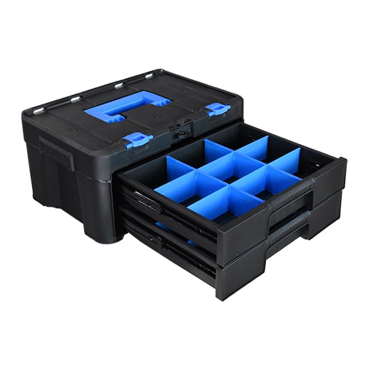 CAIXA DE FERRAMENTAS MODULAR ULTRA BOX 7004 COM GAVETAS TRILHO DE ACO - Imagem 3