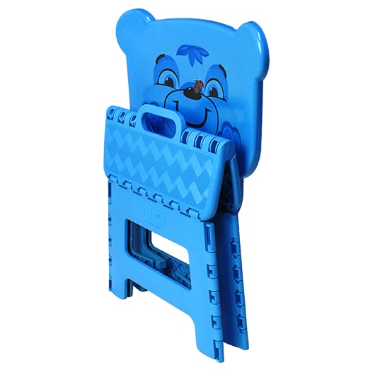 BANQUETA INFANTIL DOBRÁVEL COM ENCOSTO - AZUL LABEL - Imagem 3